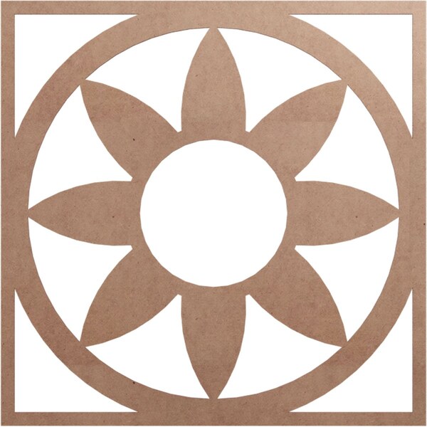 Ekena Millwork Blume Wood Fretwork Pierced Ceiling Medallion, Wood (Paint Grade), 40"OD x 13 7/8"ID x 3/8"T CMWP40X40X0375BLMF - main